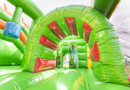  Acquistare un gioco gonfiabile multiattività con scivolo e ostacoli con il tema safari