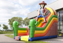 Grande scivolo gonfiabile multifunzionale a tema spiaggia con piscina per bambini, impressionante oggetto 3D, colori freschi e gli ostacoli 3D per i bambini. Ordina ora gli scivoli gonfiabili online su JB Gonfiabili Italia