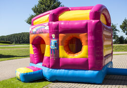 Un gioco gonfiabile con scivolo con il tema principessa per bambini in vendita