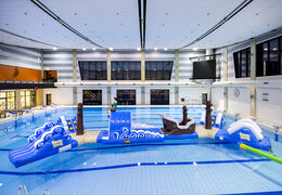 Acquista un doppio percorso ad ostacoli gonfiabile per bambini. Ordina ora le attrazioni acquatiche gonfiabili online su JB Gonfiabili Italia