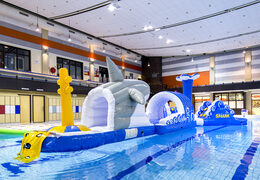 Ordina una corsa ad ostacoli in una piscina lunga 13 metri con un design unico con divertenti oggetti 3D e non meno di 2 scivoli per grandi e piccini. Acquista ora le attrazioni acquatiche gonfiabili online su JB Gonfiabili Italia