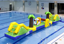 Ordina un percorso ad ostacoli gonfiabile lungo 12 metri alle Hawaii con 2 scivoli per grandi e piccini. Acquista ora i percorsi ad ostacoli gonfiabili online su JB Gonfiabili Italia