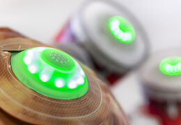 Batteria gonfiabile con sistema di gioco interattivo