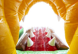 Castello gonfiabile a tema Jungleworld con scivolo e oggetti 3D per bambini. Ordina i castelli gonfiabili online su JB Gonfiabili Italia