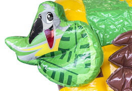 Castello gonfiabile a tema Jungleworld con scivolo e oggetti 3D per bambini. Acquista castelli gonfiabili online su JB Gonfiabili Italia