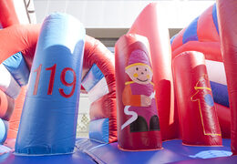  Acquistare un gioco gonfiabile multiattività con scivolo e ostacoli con il tema vigili del fuoco