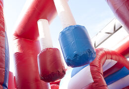  Acquistare un gioco gonfiabile multiattività con scivolo e ostacoli con il tema vigili del fuoco