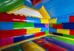 Acquista Scivolo combinato castello gonfiabile in tema lego per bambini. Acquista ora le castelli gonfiabili con scivolo da JB Gonfiabili Italia