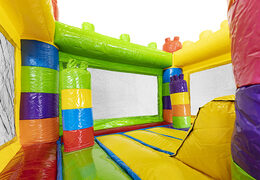 Acquista mini castello gonfiabile a tema superblock con scivolo per bambini. Ordina i castelli gonfiabili online su JB Gonfiabili Italia