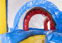 Acquista mini multigiocatore castello gonfiabile a tema festa con scivolo per bambini. Ordina i castelli gonfiabili online su JB Gonfiabili Italia