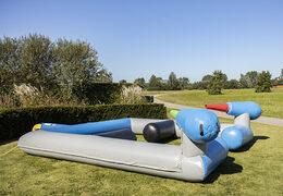 Acquista un cannone gonfiabile spara schiuma per le tue feste schiuma con il tema battaglia