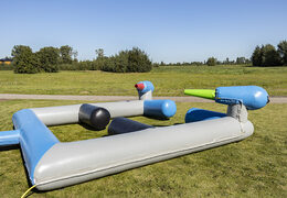 Acquista un cannone gonfiabile spara schiuma per le tue feste schiuma con il tema battaglia