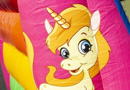 Tema unicorno piccolo castello gonfiabile in vendita per bambini. Acquista castelli gonfiabili su JB Gonfiabili Italia online