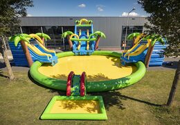 Acquistare un parco acquatico gonfiabile funcity con scivolo, ostacoli e arrampicata con il tema pirata