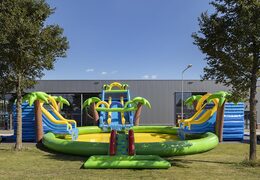 Acquistare un parco acquatico gonfiabile funcity con scivolo, ostacoli e arrampicata con il tema pirata