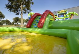 Acquistare un parco acquatico gonfiabile funcity con scivolo, ostacoli e arrampicata con il tema pirata