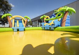 Acquistare un parco acquatico gonfiabile funcity con scivolo, ostacoli e arrampicata con il tema pirata