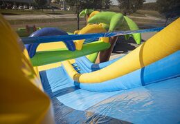 Acquistare un parco acquatico gonfiabile funcity con scivolo, ostacoli e arrampicata con il tema pirata