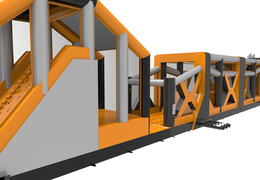 Percorso ad ostacoli gigante gonfiabile di 48,5 m per bambini. Ordina ora i percorsi ad ostacoli gonfiabili online su JB Gonfiabili Italia