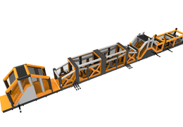 Mega percorso ad ostacoli gonfiabile per bambini di lunghezza non inferiore a 48,5 metri. Acquista ora i percorsi ad ostacoli gonfiabili online su JB Gonfiabili Italia