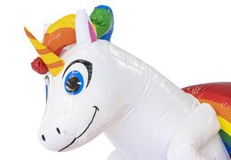 Ordina il castello gonfiabile con scivolo d'acqua Unicorn con scivolo d'acqua per bambini. Acquista castelli gonfiabili online su JB Gonfiabili Italia
