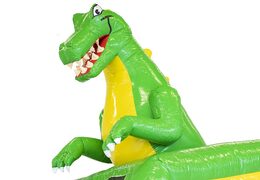 Ordina Dino Acquascivolo castello gonfiabile con acquascivolo per bambini. Acquista castelli gonfiabili online su JB Gonfiabili Italia