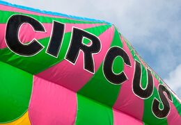 Acquista una grande castello gonfiabile bambini per il rimbalzo del pozzo della palla al coperto a tema circense. Ordina gonfiabili per bambini online su JB Gonfiabili Italia