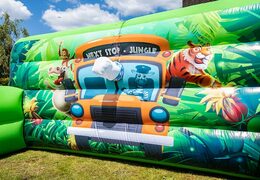 Acquista il gioco gonfiabile con la schiuma e organizza una festa schiuma per bambini con il tema giungla