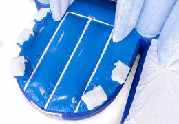 Castello gonfiabile a tema ghiaccio con scivolo e oggetti 3D per bambini. Acquista castelli gonfiabili online su JB Gonfiabili Italia