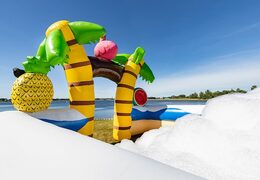 Acquista il gonfiabile con il tema caraibi della JB Bubble e organizza la tua festa schiuma facile da posizionare e utilizzare