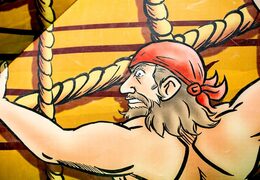 Acquistare un parco gioco gonfiabile completo con ostacoli e scivolo con il tema mondo mare