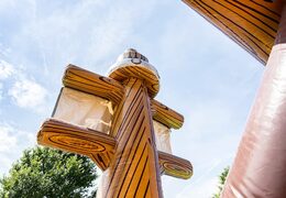 Acquistare un parco gioco gonfiabile completo con ostacoli e scivolo con il tema mondo mare