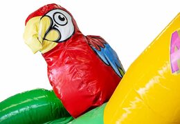 Ordina una castello gonfiabile slidebox a tema Haiwaii con una diapositiva per bambini. Acquista castelli gonfiabili online su JJB Gonfiabili Italia