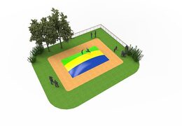 Acquista airmountain verde-giallo-blu per bambini. Ordina ora gli airmountain gonfiabili online su JB Gonfiabili Italia