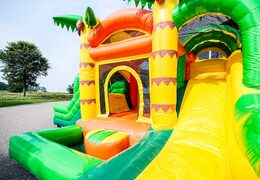 Mini castello gonfiabile multigiocatore a tema giungla per bambini. Ordina i castelli gonfiabili online su JB Gonfiabili Italia