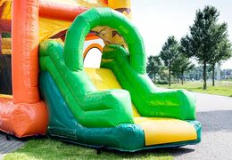 Ordina il mini castello gonfiabile della giungla con scivolo per bambini. Acquista castelli gonfiabili online su JB Gonfiabili Italia