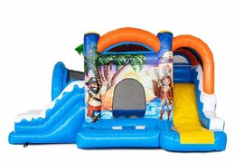Ordina il castello gonfiabile dei pirati Jumpy Fun con scivolo per bambini. Acquista castelli gonfiabili online su JB Gonfiabili Italia