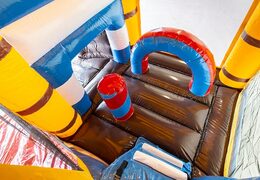 Acquista il castello gonfiabile dei pirati multigiocatore con uno scivolo per bambini. Ordina i castelli gonfiabili online su JB Gonfiabili Italia