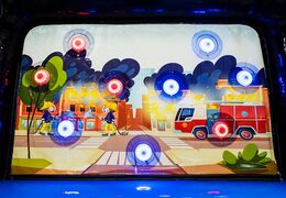 mini tiro a segno ips gioco intercambiabile camion dei pompieri ordine backsheet