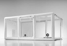 acquista la capsula gonfiabile per auto Showcase per utilizzare il veicolo in bianco