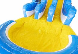 Acquista grande scivolo gonfiabile con doppio scivolo per bambini