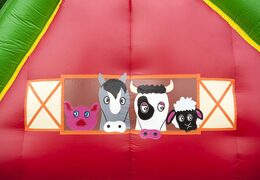 Acquista un percorso a ostacoli gonfiabile a tema fattoria largo 17 metri con 7 elementi di gioco e oggetti colorati per i bambini. Ordina ora i percorsi ad ostacoli gonfiabili online su JB Gonfiabili Italia