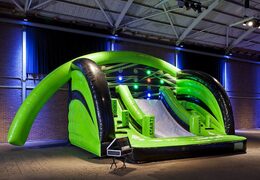 Percorso ad ostacoli gonfiabile con castello gonfiabile con sport interattivo per competere per i bambini in vendita