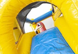 piccolo castello gonfiabile gonfiabile a tema hawaii con scivolo per bambini