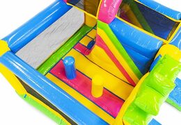 Ordina un castello gonfiabile gonfiabile a tema Hawaii con scivolo per bambini