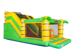 Scivolo gonfiabile del cuscino d'aria di tema di Dino da vendere per i bambini