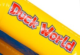 Ordina castello gonfiabile gonfiabile con scivolo nella parte anteriore a tema papera per bambini