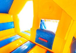 Acquista castello gonfiabile gonfiabile con scivolo sul davanti in tema paperella di gomma gialla