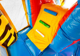 Ordina adesso Castello gonfiabile gonfiabile con scivolo e tetto in tema safari amazon per bambini