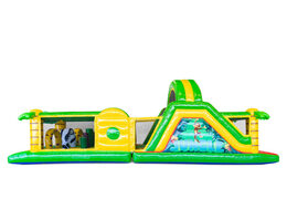 Ordina un castello gonfiabile di 13 metri a tema Giungla per bambini. Acquista ora i percorsi ad ostacoli gonfiabili online su JB Gonfiabili Italia